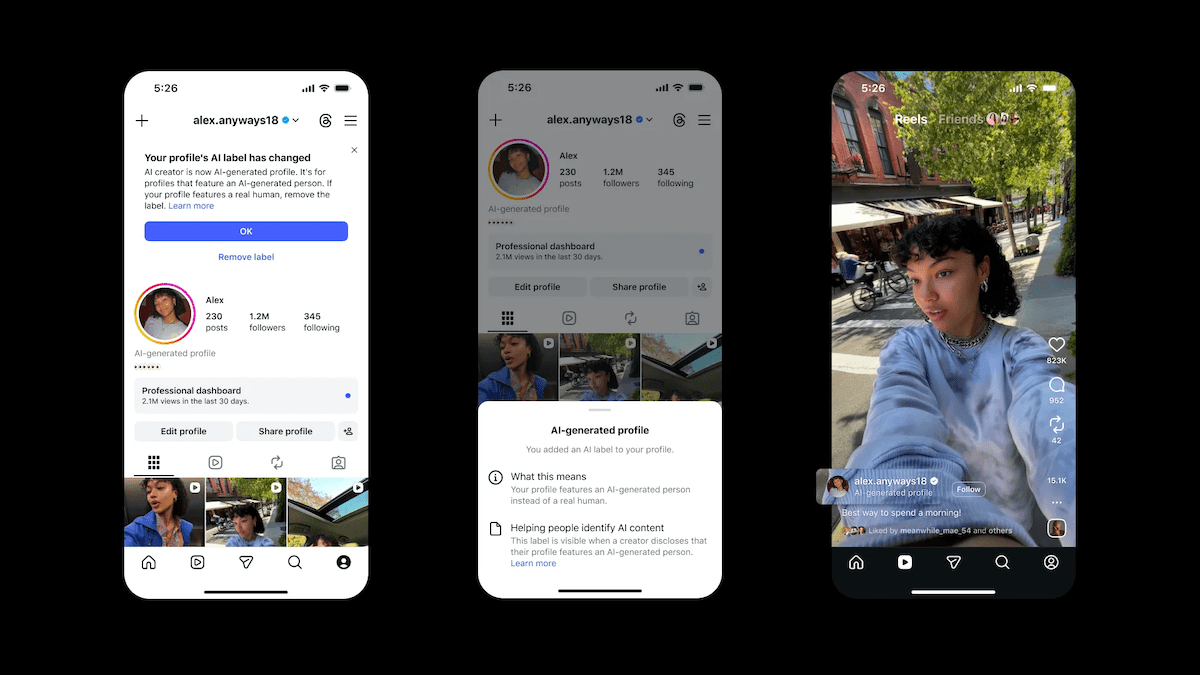 Instagram siết profile AI không khai báo — giấu thì bị bóp tương tác
